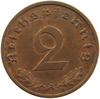 GERMANY 2 REICHSPFENNIG 1938 A #s083 0341 - 2 Reichspfennig