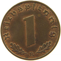 GERMANY 1 REICHSPFENNIG 1939 B #s083 0725 - 1 Reichspfennig