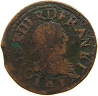 FRANCE DOUBLE TOURNOIS LOUIS XIII. #s084 0197 - 1610-1643 Louis XIII The Just