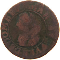 FRANCE DOMBES DOUBLE TOURNOIS 1622 Marie De Bourbon De Montpensier (1560-1582). #s081 0435 - Dombes