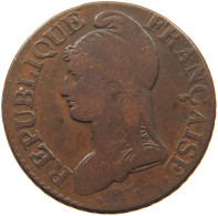 FRANCE 5 CENTIMES AN 8 A #s081 0499 - 1792-1804 Erste Französische Republik