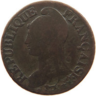 FRANCE 5 CENTIMES 8/7 A #s081 0491 - 1792-1804 Eerste Franse Republiek