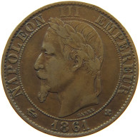 FRANCE 5 CENTIMES 1861 BB #s081 0345 - 5 Centimes