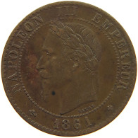 FRANCE 2 CENTIMES 1861 BB #s083 0419 - 2 Centimes