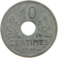 FRANCE 10 CENTIMES 1941 #s088 0129 - 10 Centimes