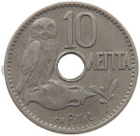 GREECE 10 LEPTA 1912 George I. (1863-1913) #s087 0297 - Grèce