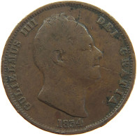 GREAT BRITAIN HALFPENNY 1834 #s082 0065 - C. 1/2 Penny