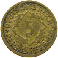 GERMANY WEIMAR 5 REICHSPFENNIG 1926 E #s088 0503 - 5 Rentenpfennig & 5 Reichspfennig