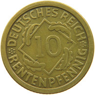 GERMANY WEIMAR 10 RENTENPFENNIG 1924 E #s088 0727 - 10 Renten- & 10 Reichspfennig