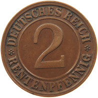 GERMANY WEIMAR 2 RENTENPFENNIG 1923 D #s081 0035 - 2 Rentenpfennig & 2 Reichspfennig