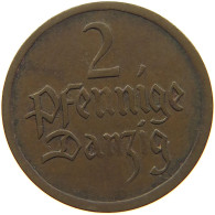 GERMANY WEIMAR 2 PFENNIG 1926 DANZIG #s083 0509 - 2 Renten- & 2 Reichspfennig