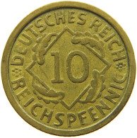 GERMANY WEIMAR 10 REICHSPFENNIG 1925 G #s088 0725 - 10 Renten- & 10 Reichspfennig