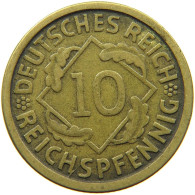 GERMANY WEIMAR 10 REICHSPFENNIG 1924 J #s088 0729 - 10 Renten- & 10 Reichspfennig