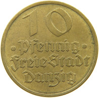 GERMANY WEIMAR 10 PFENNIG 1932 DANZIG #s088 0755 - 10 Renten- & 10 Reichspfennig