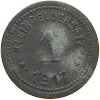 GERMANY NOTGELD PFENNIG 1917 EISLEBEN #s081 0179 - Monétaires/De Nécessité