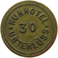 GERMANY WEIMAR 30 PFENNIG KURHOTEL UNTERLÜSS #s088 0709 - Other & Unclassified