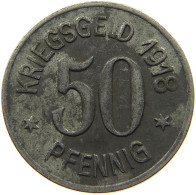 GERMANY NOTGELD 50 PFENNIG 1918 RATIBOR #s088 0385 - Monétaires/De Nécessité