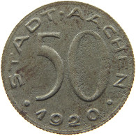 GERMANY NOTGELD 50 PFENNIG 1920 AACHEN #s088 0381 - Monetari/ Di Necessità
