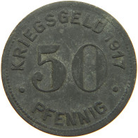 GERMANY NOTGELD 50 PFENNIG 1917 ESSEN #s088 0199 - Monétaires/De Nécessité