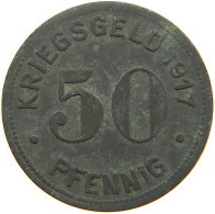 GERMANY NOTGELD 50 PFENNIG 1917 ESSEN #s088 0199 - Monetary/Of Necessity
