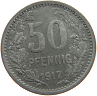 GERMANY NOTGELD 50 PFENNIG 1917 HATTINGEN #s088 0157 - Monétaires/De Nécessité