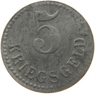 GERMANY NOTGELD 5 PFENNIG 1917 SWINEMÜNDE #s088 0075 - Monétaires/De Nécessité