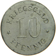 GERMANY NOTGELD 10 PFENNIG WERDEN #s088 0163 - Monedas/ De Necesidad