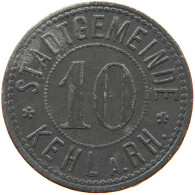 GERMANY NOTGELD 10 PFENNIG KEHL AM RHEIN #s081 0155 - Monétaires/De Nécessité