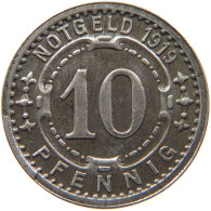 GERMANY NOTGELD 10 PFENNIG 1919 WITTEN #s088 0277 - Monedas/ De Necesidad