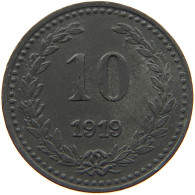 GERMANY NOTGELD 10 PFENNIG 1919 BROMBERG #s088 0045 - Monetary/Of Necessity