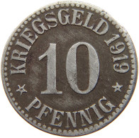 GERMANY NOTGELD 10 PFENNIG 1919 CASSEL #s088 0351 - Noodgeld