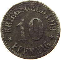 GERMANY NOTGELD 10 PFENNIG 1919 CASSEL #s081 0097 - Monétaires/De Nécessité