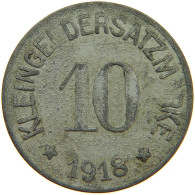 GERMANY NOTGELD 10 PFENNIG 1918 HOF #s088 0107 - Monedas/ De Necesidad