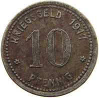 GERMANY NOTGELD 10 PFENNIG 1917 LÜDENSCHEID #s088 0353 - Monedas/ De Necesidad