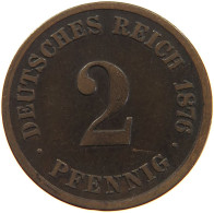 GERMANY EMPIRE 2 PFENNIG 1876 C #s083 0355 - 2 Pfennig