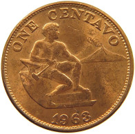 PHILIPPINES CENTAVO 1963 #s083 0519 - Filippijnen