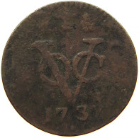 NETHERLANDS DUIT 1737 WEST FRIESLAND #s084 0429 - Provincial Coinage