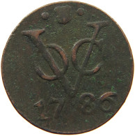 NETHERLANDS DUIT 1786 UTRECHT #s084 0137 - Provincial Coinage