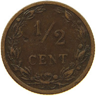 NETHERALNDS 1/2 CENTS 1906 #s084 0097 - 0.5 Centavos