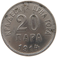 MONTENEGRO 20 PARA 1914 #s081 0251 - Yugoslavia