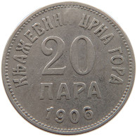 MONTENEGRO 20 PARA 1906 #s087 0305 - Yugoslavia
