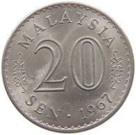 MALAYSIA 20 SEN 1967 #s087 0717 - Malaysie