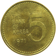 KOREA 5 WON 1971 #s088 0693 - Coreal Del Sur