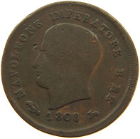 ITALY STATES 3 CENTESIMI 1808 V NAPOLEON I. #s081 0685 - Napoleoniche