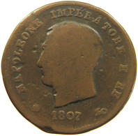 ITALY STATES 3 CENTESIMI 1807 M NAPOLEON I. #s081 0681 - Napoleontisch