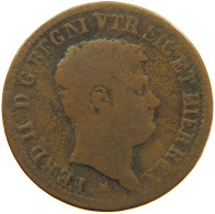 ITALY STATES 2 TORNESE 1835 TWO SICILIES #s081 0585 - Two Sicilia