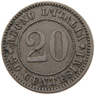 ITALY 20 CENTESIMI 1894 #s081 0267 - 1878-1900 : Umberto I