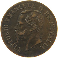 ITALY 2 CENTESIMI 1861 N #s081 0611 - 1861-1878 : Victor Emmanuel II.