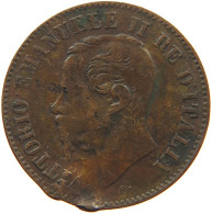 ITALY 2 CENTESIMI 1861 M #s081 0615 - 1861-1878 : Victor Emmanuel II.