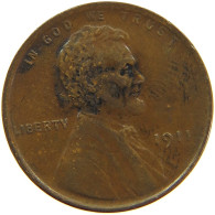 UNITED STATES OF AMERICA CENT 1911 LINCOLN #s083 0053 - 1909-1958: Lincoln, Wheat Ears Reverse